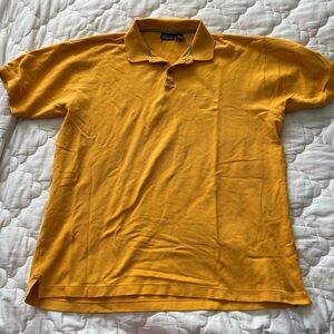 Patagonia Yellow Polo Shirt Vibrant Organic Cotton Short Sleeve size XXL